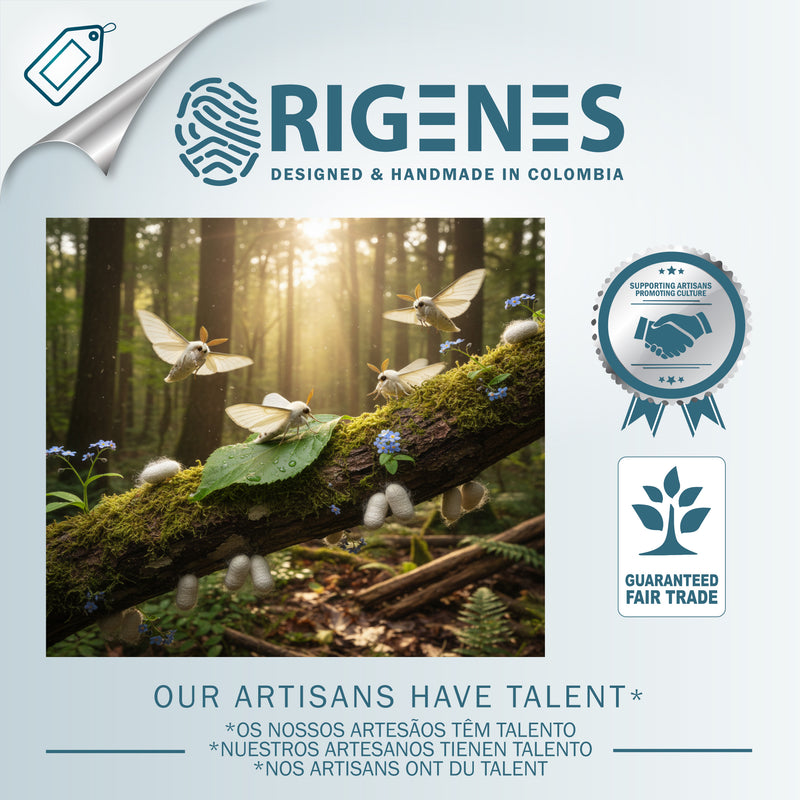 COCOON BLOOM EARRINGS - Handmade - 24K gold-plated - Silk cocoons