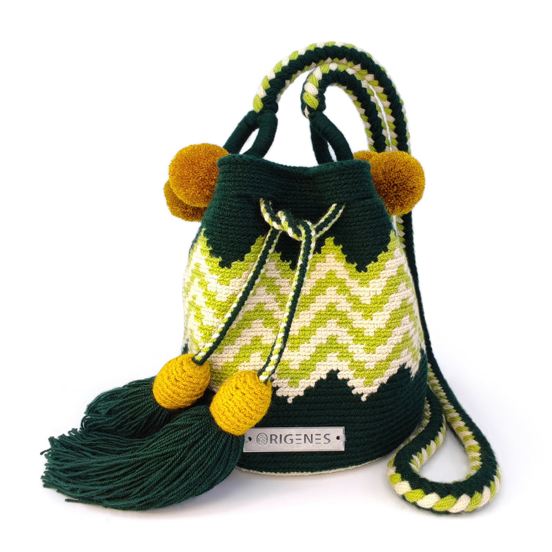 PALOMINO WAYUU BAG - Size MINI - Crocheted by hand by women of the Wayuu indigenous community in La Guajira (Colombia)