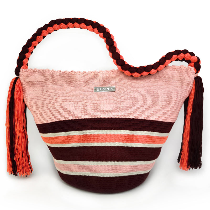 MALA WAYUU JOYACIA - Tamanho MEDIO - Feita à mão em crochet por mulheres da comunidade indígena Wayuu em La Guajira (Colômbia)