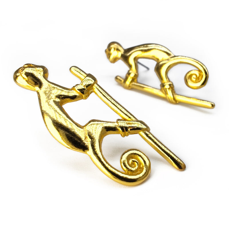SIMIA EARRINGS - Handmade - 24K gold-plated