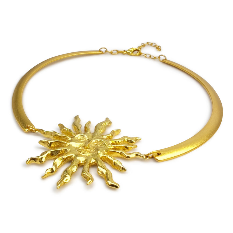 SUNNIE NECKLACE - Handmade - 24K gold-plated