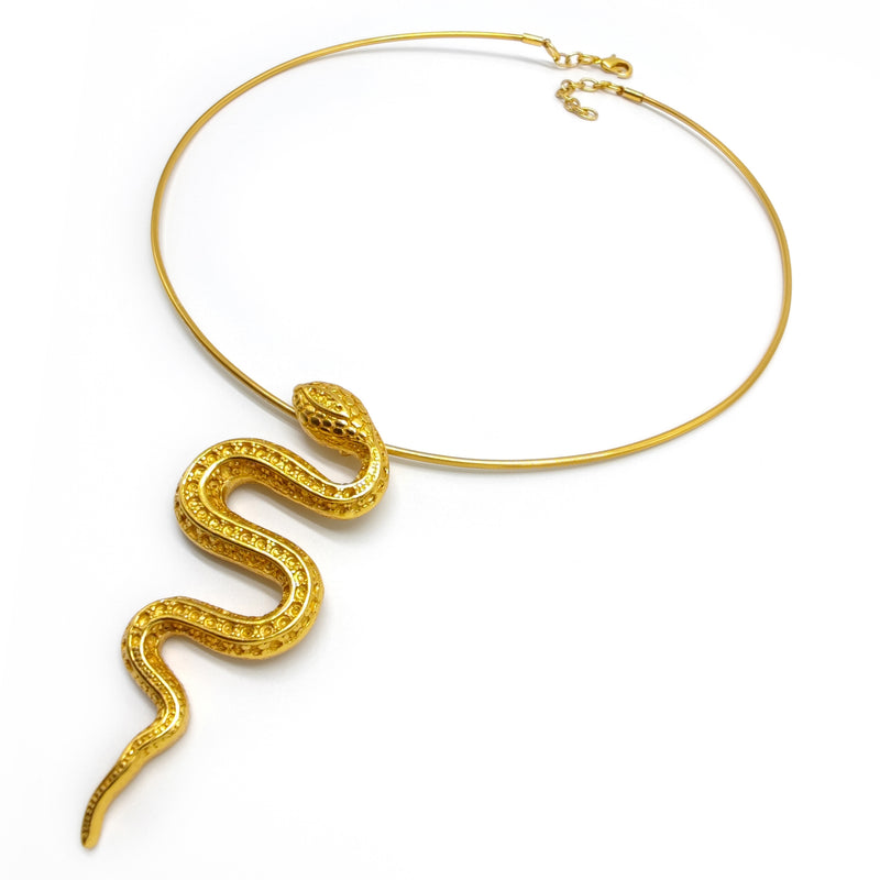 SNAKOO NECKLACE - Handmade - 24K gold-plated