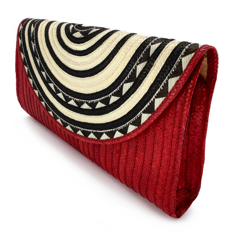 ZENÚ CLUTCH - Handmade - Braided wild cane (caña flecha)
