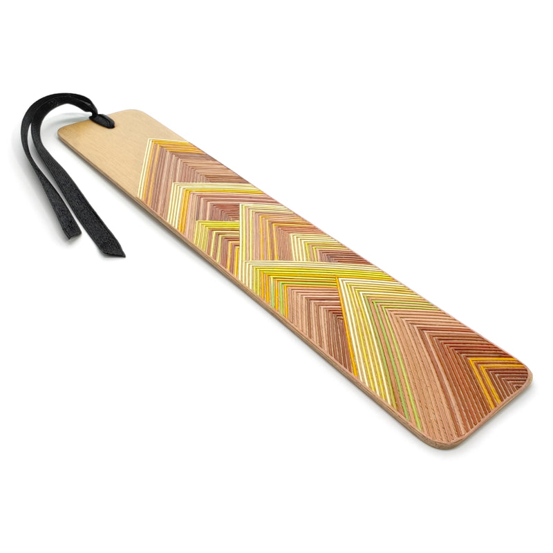 EARTH BOOKMARK - THE FOUR ELEMENTS COLLECTION - Tamo art - Light wood decorated with wheat and barley stalks (straw marquetry)