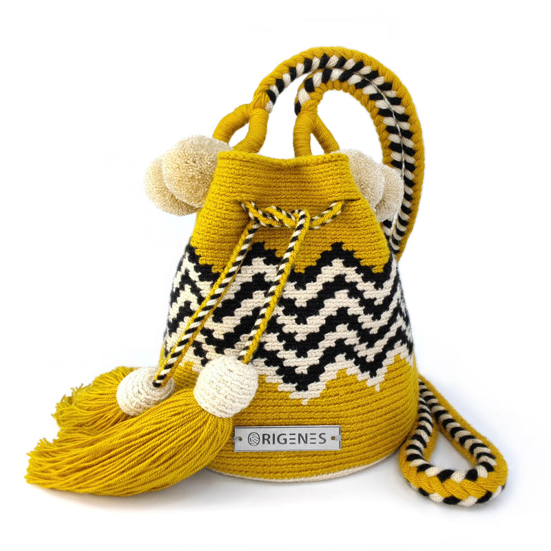 PALOMINO WAYUU BAG - Size MINI - Crocheted by hand by women of the Wayuu indigenous community in La Guajira (Colombia)