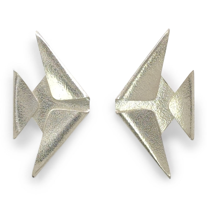 MARINA FISH EARRINGS - Handmade - Silver