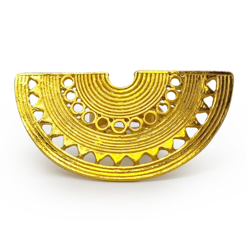 ANEL NARIGUERA - Feito à mão - Banhado a ouro de 24 quilates