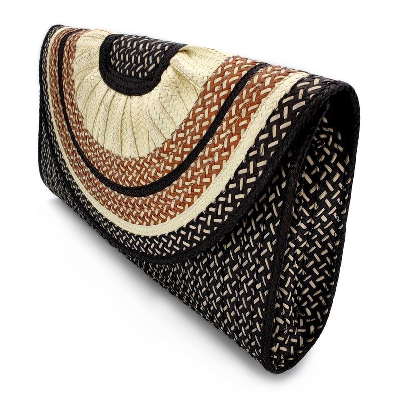 CLUTCH ZENÚ - Feita à mão - Cana selvagem entrançada (caña flecha)