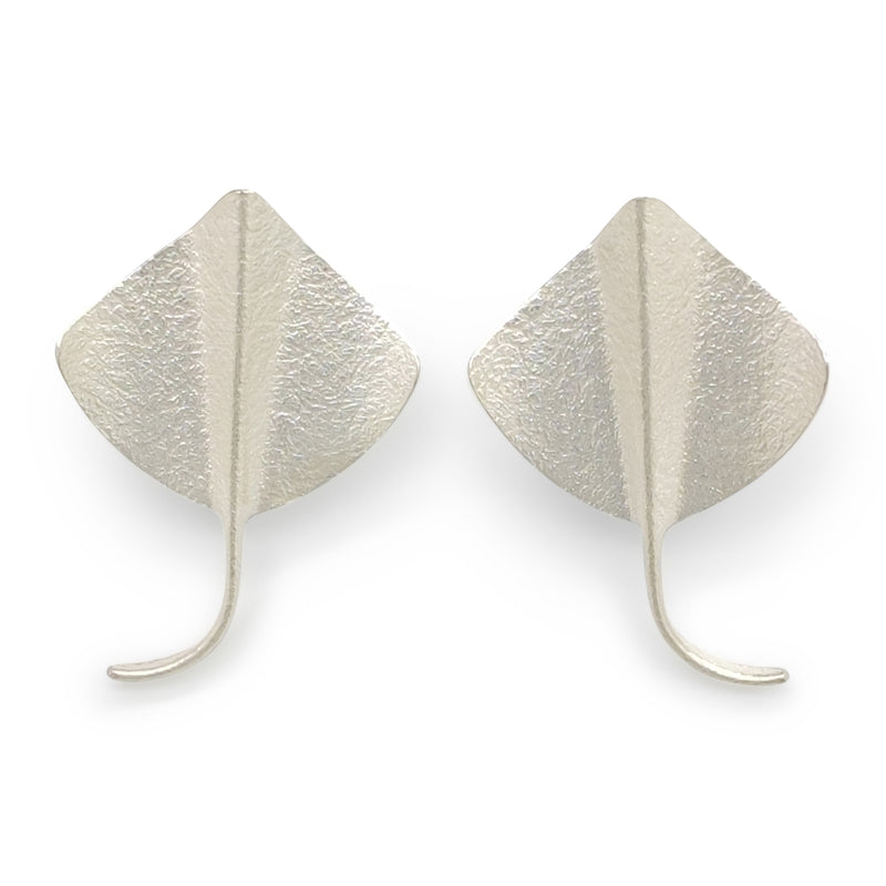 MARINA MANTA RAY EARRINGS - Handmade - Silver