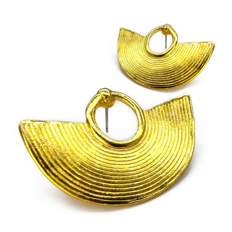 NARIGUERA EARRINGS - Handmade - 24K gold-plated