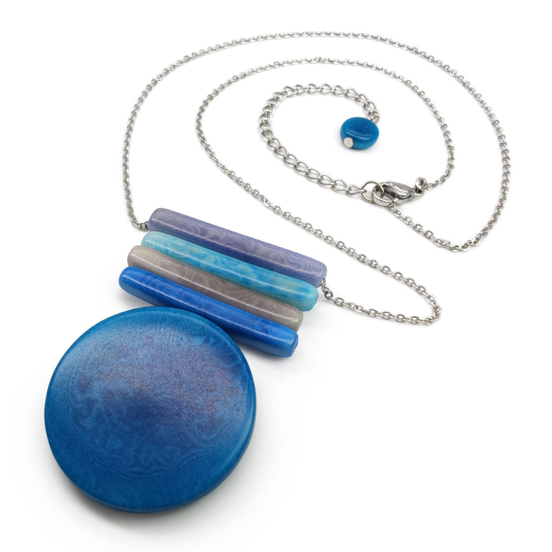 SOLIÄ NECKLACE - Handmade - Stainless steel - Tagua (vegetable ivory)