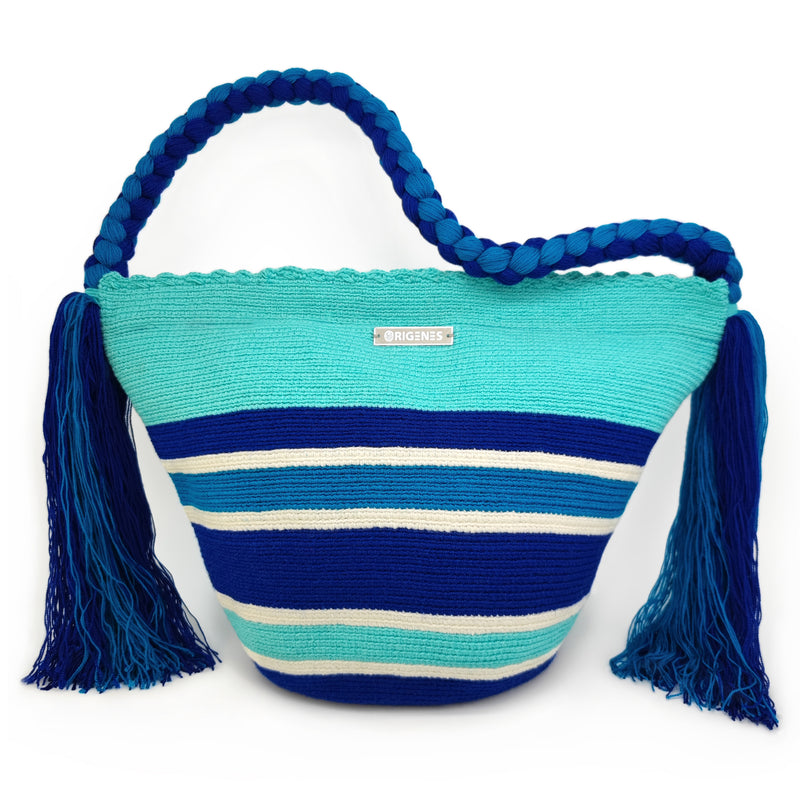 JOYACIA WAYUU BAG - Size MEDIO - Crocheted by hand by women of the Wayuu indigenous community in La Guajira (Colombia)