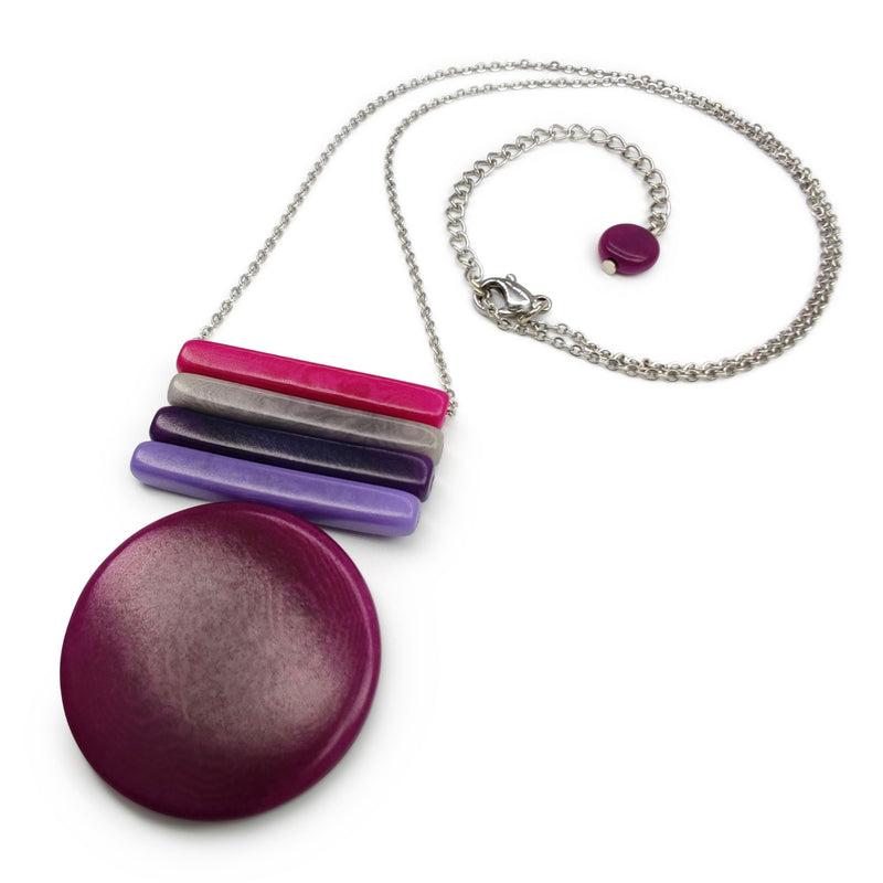 SOLIÄ NECKLACE - Handmade - Stainless steel - Tagua (vegetable ivory)