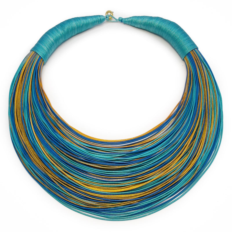 INSPIRA NECKLACE - Handmade - Synthetic silk cords