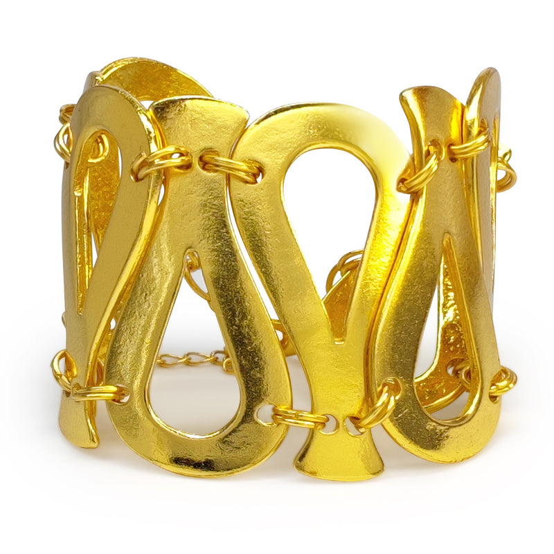 SERPENTINO BRACELET - Handmade - 24K gold-plated