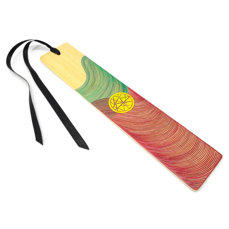 PORTUGAL BOOKMARK - NATIONAL TEAMS COLLECTION - Tamo art - Light wood decorated with wheat and barley stalks (straw marquetry)