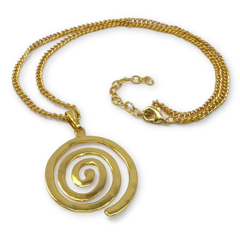 ELDORADO ESPIRAL NECKLACE - Handmade - 24K gold-plated