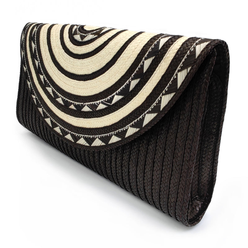 POCHETTE ZENÚ - Fabrication artisanale - Canne sauvage tressée (caña flecha)