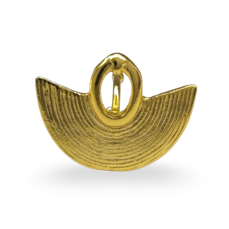 EARCUFF MUISCA NARIGUERA - Unissexo - Feito à mão - Banhado a ouro de 24 quilates