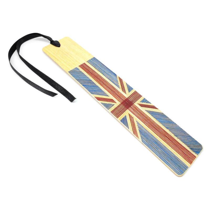 UNITED KINGDOM BOOKMARK - NATIONAL TEAMS COLLECTION - Tamo art - Light wood decorated with wheat and barley stalks (straw marquetry)