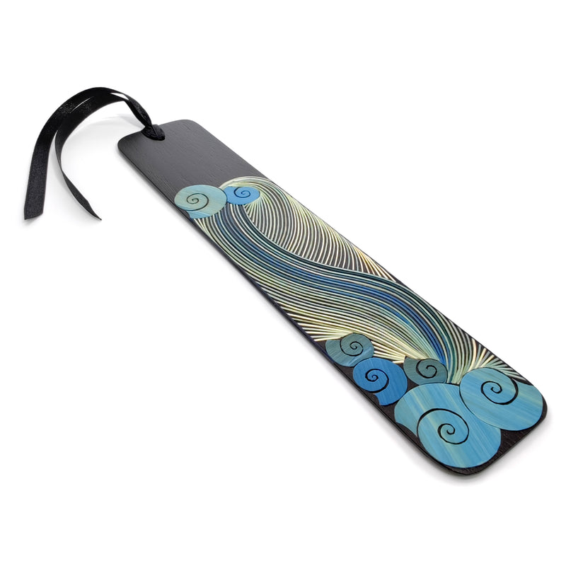 AIR BOOKMARK - THE FOUR ELEMENTS COLLECTION - Tamo art - Dark wood decorated with wheat and barley stalks (straw marquetry)