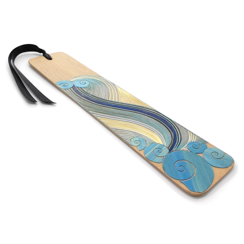 AIR BOOKMARK - THE FOUR ELEMENTS COLLECTION - Tamo art - Light wood decorated with wheat and barley stalks (straw marquetry)