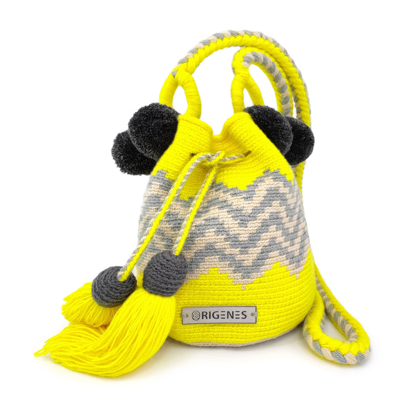 PALOMINO WAYUU BAG - Size MINI - Crocheted by hand by women of the Wayuu indigenous community in La Guajira (Colombia)