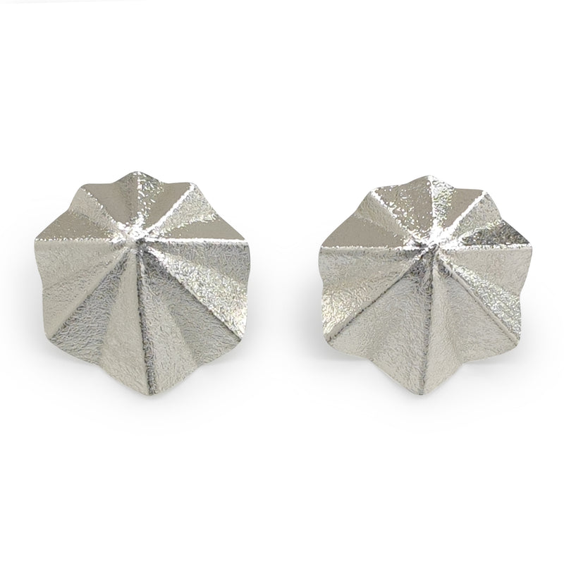 MARINA SEASHELL EARRINGS - Handmade - Silver