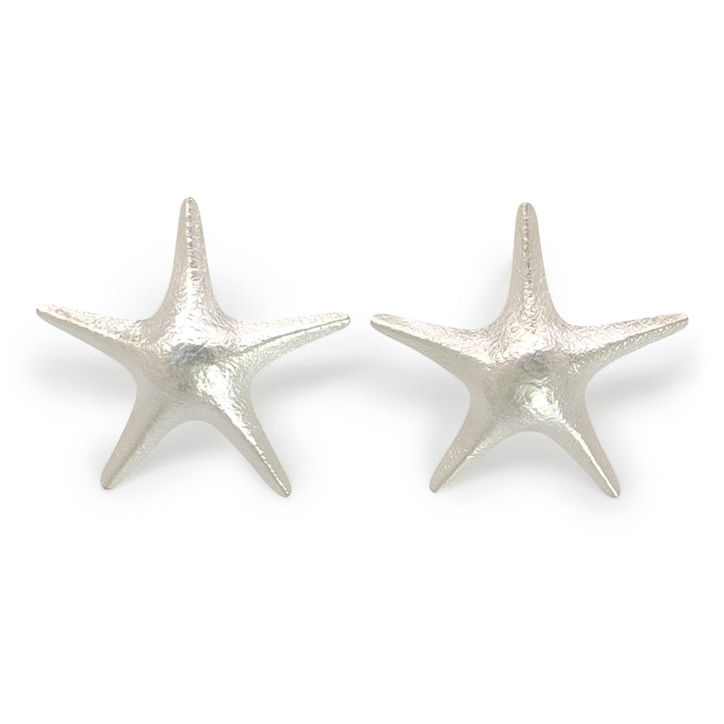 MARINA STARFISH EARRINGS - Handmade - Silver