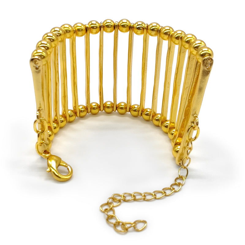 BRACELETE ELEGANCIA - Feita à mão - Banhada a ouro de 24 quilates