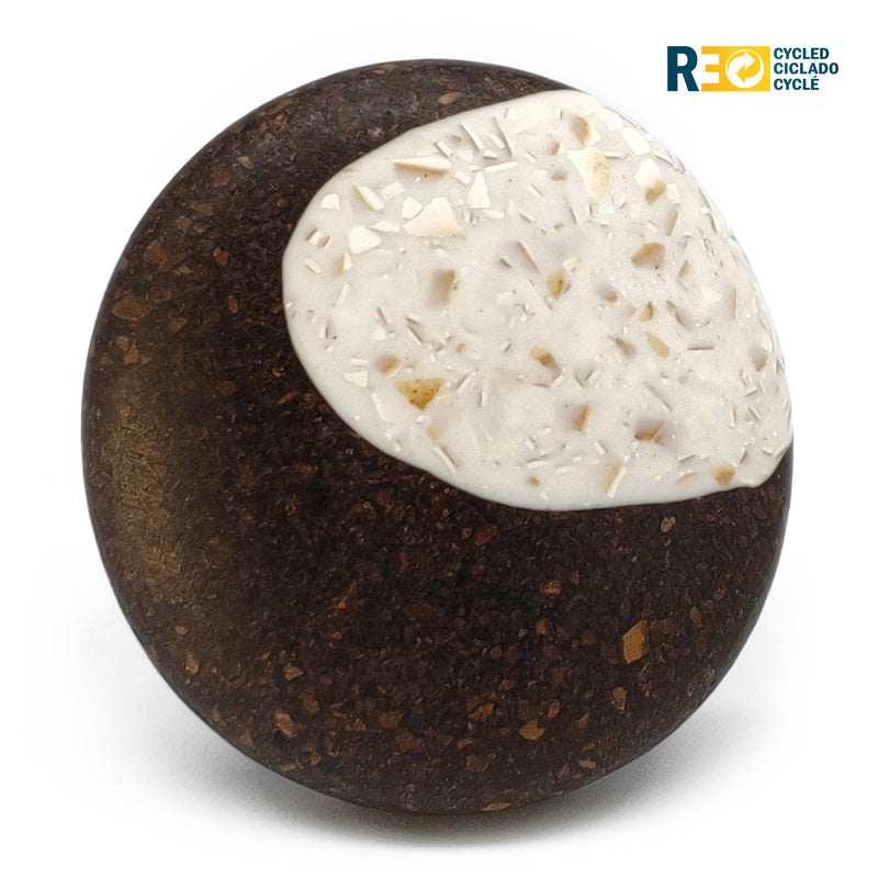 CAFECITA RING - Handmade - Adjustable - Coffee grounds, crushed eggshells