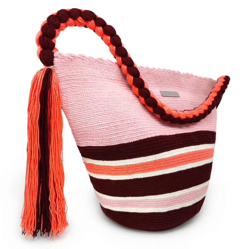 MALA WAYUU JOYACIA - Tamanho MEDIO - Feita à mão em crochet por mulheres da comunidade indígena Wayuu em La Guajira (Colômbia)