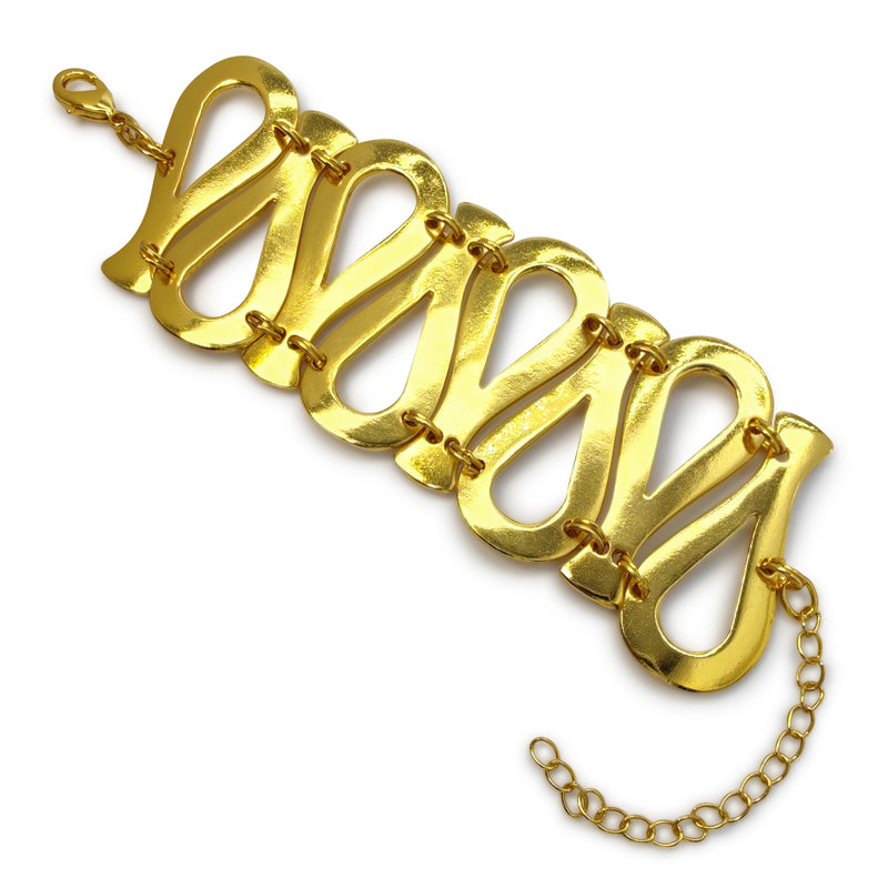 SERPENTINO BRACELET - Handmade - 24K gold-plated