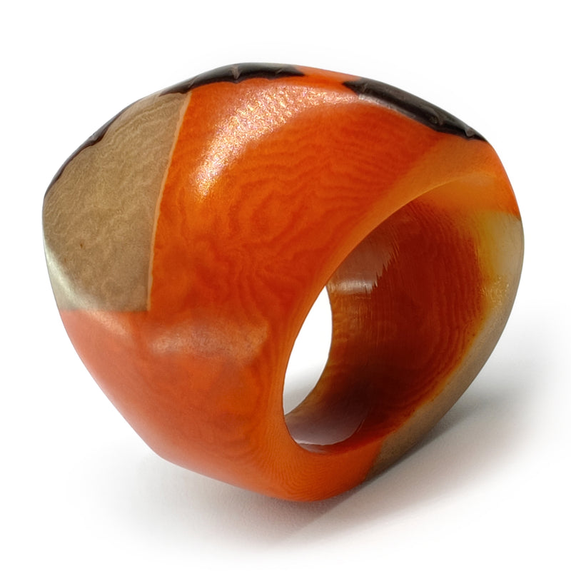 GÉNESIS CURVO RING - Handmade - Tagua (vegetable ivory)
