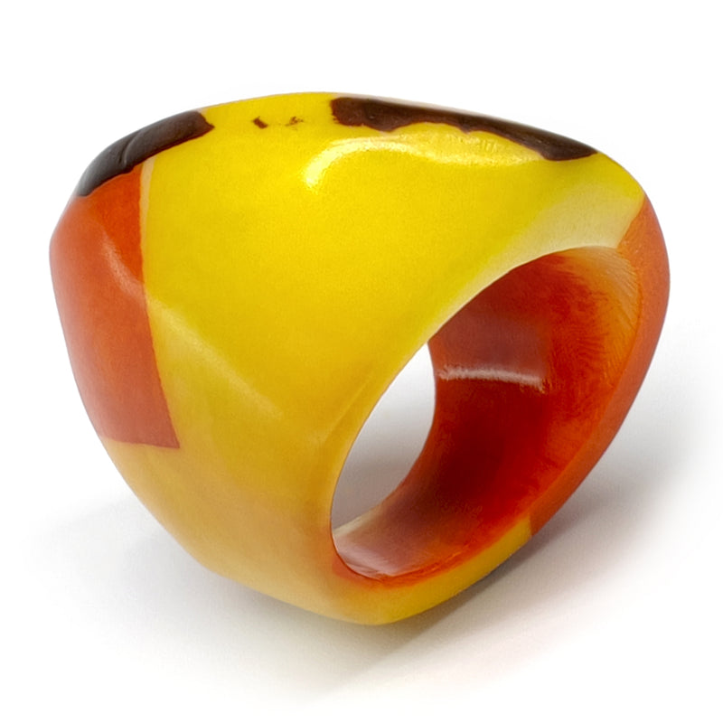 GÉNESIS CURVO RING - Handmade - Tagua (vegetable ivory)