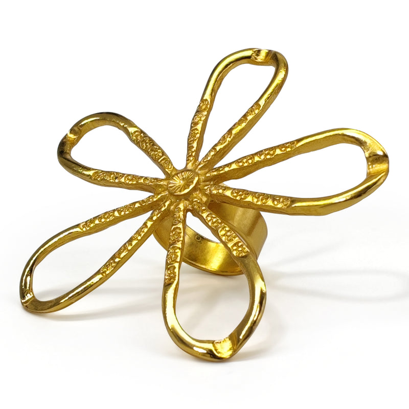 FLORA RING - Handmade - 24K gold-plated