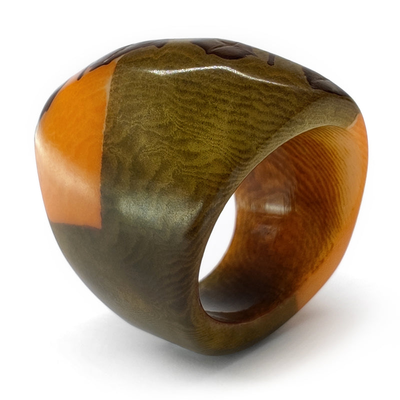 GÉNESIS CURVO RING - Handmade - Tagua (vegetable ivory)