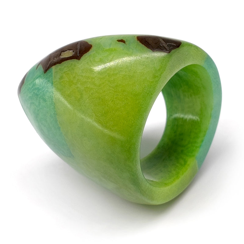 GÉNESIS CURVO RING - Handmade - Tagua (vegetable ivory)