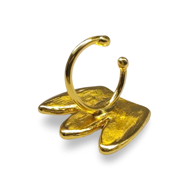 EARCUFF MUISCA ALITA - Unissexo - Feito à mão - Banhado a ouro de 24 quilates