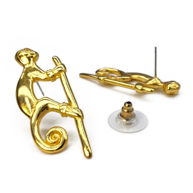 SIMIA EARRINGS - Handmade - 24K gold-plated