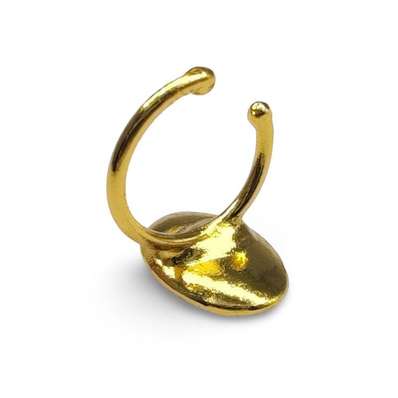 MUISCA CAFÉ EARCUFF - Unisex - Handmade - 24K gold-plated