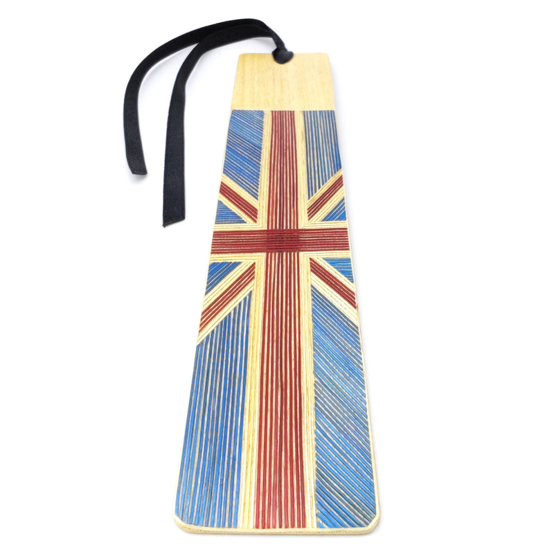 UNITED KINGDOM BOOKMARK - NATIONAL TEAMS COLLECTION - Tamo art - Light wood decorated with wheat and barley stalks (straw marquetry)