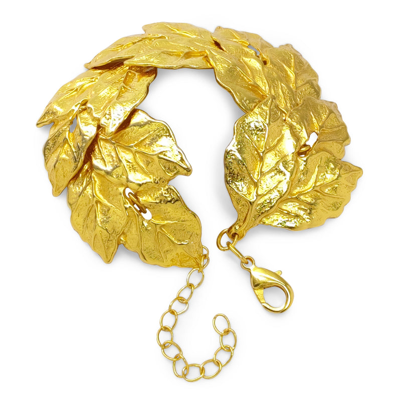 BRACELETE GREENÖA - Feita à mão - Banhada a ouro de 24 quilates