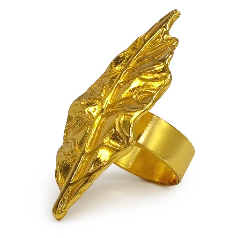 FOLIA RING - Handmade - 24K gold-plated