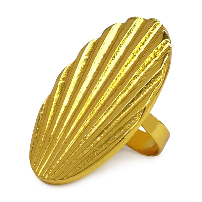 ANEL ISLA - Feito à mão - Banhado a ouro de 24 quilates