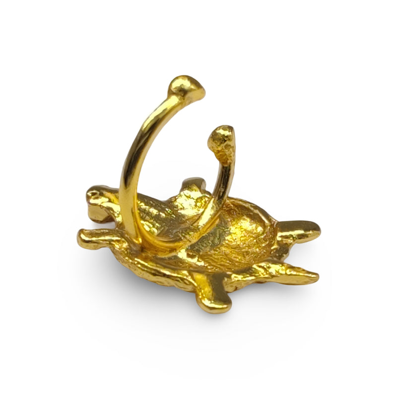 MUISCA TORTUGA EARCUFF - Unisex - Handmade - 24K gold-plated