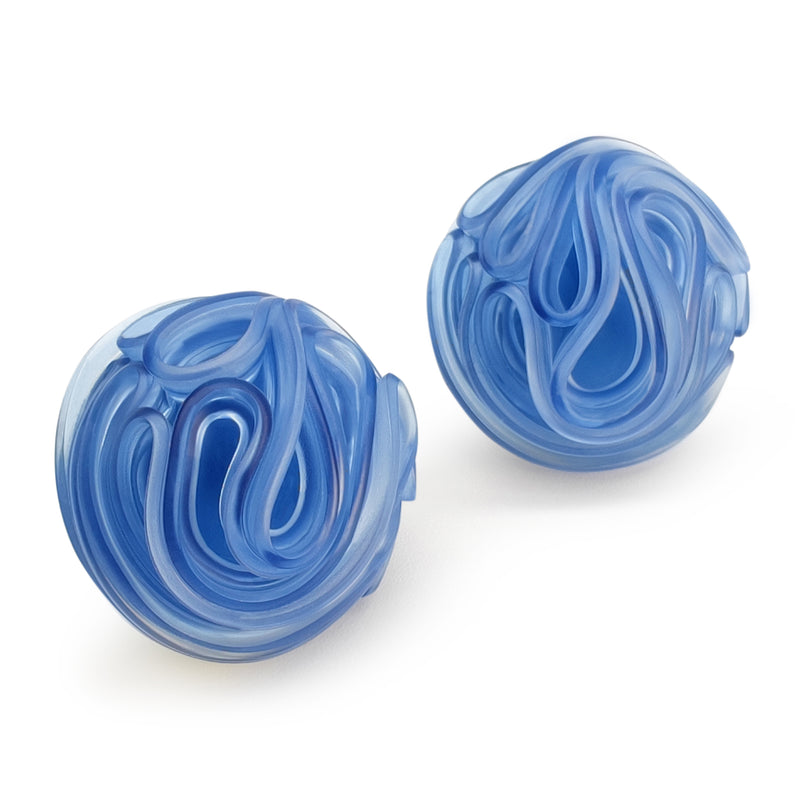 ECOTOPIA EARRINGS - Handmade - Sterling silver 925 - Recycled bottle cap plastic liners