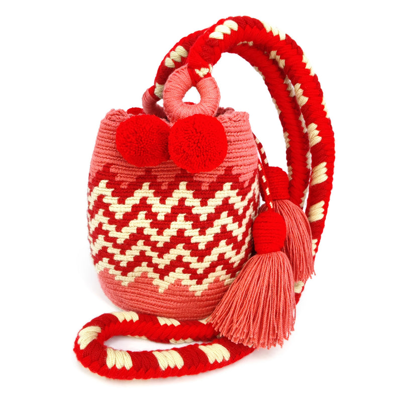 PALOMINO WAYUU BAG - Size MINI - Crocheted by hand by women of the Wayuu indigenous community in La Guajira (Colombia)
