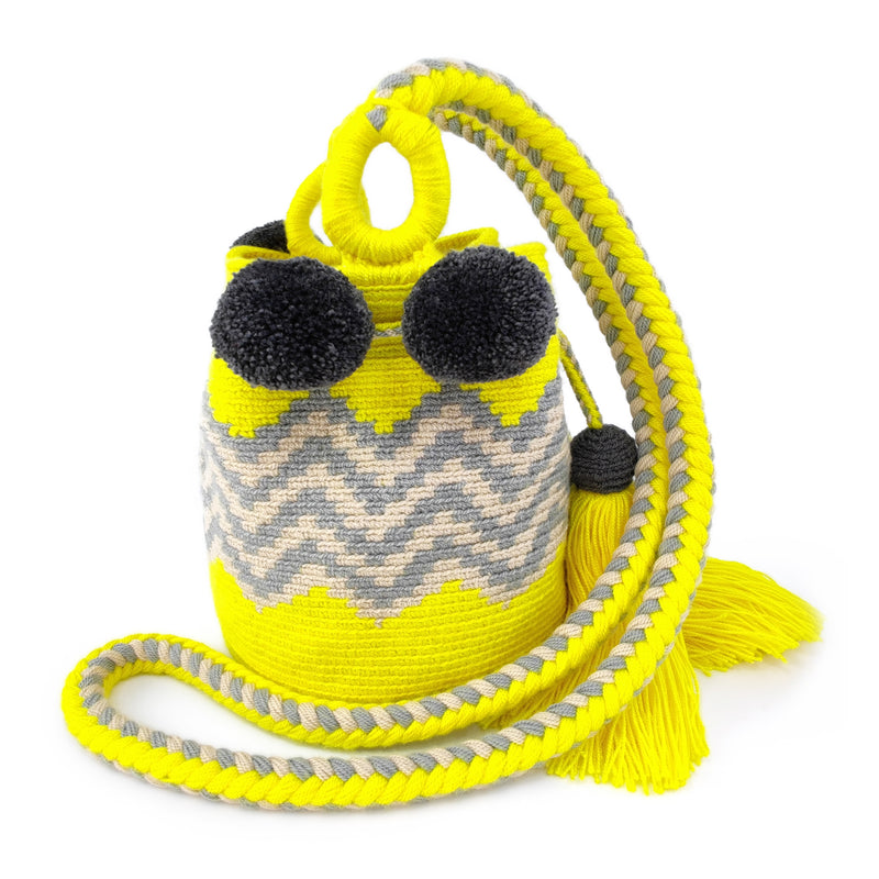 PALOMINO WAYUU BAG - Size MINI - Crocheted by hand by women of the Wayuu indigenous community in La Guajira (Colombia)