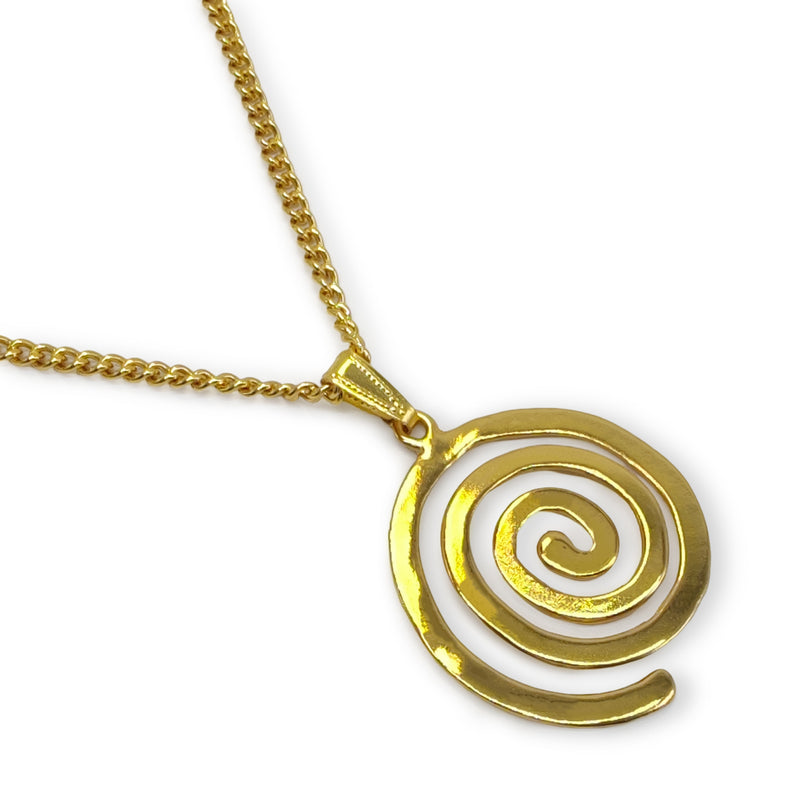 ELDORADO ESPIRAL NECKLACE - Handmade - 24K gold-plated